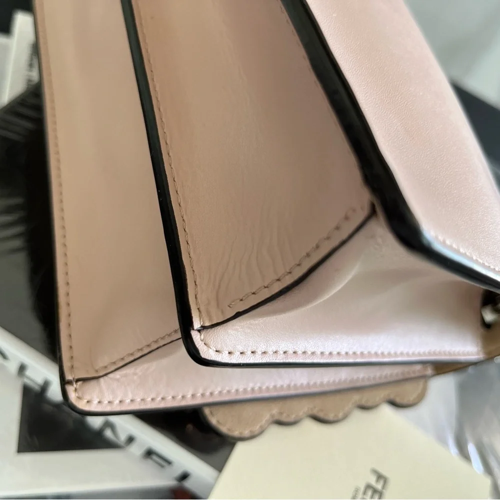 FENDI Vitello Liberty Studded Small Kan I Shoulder Bag Excellent Condition - Picture 6 of 14